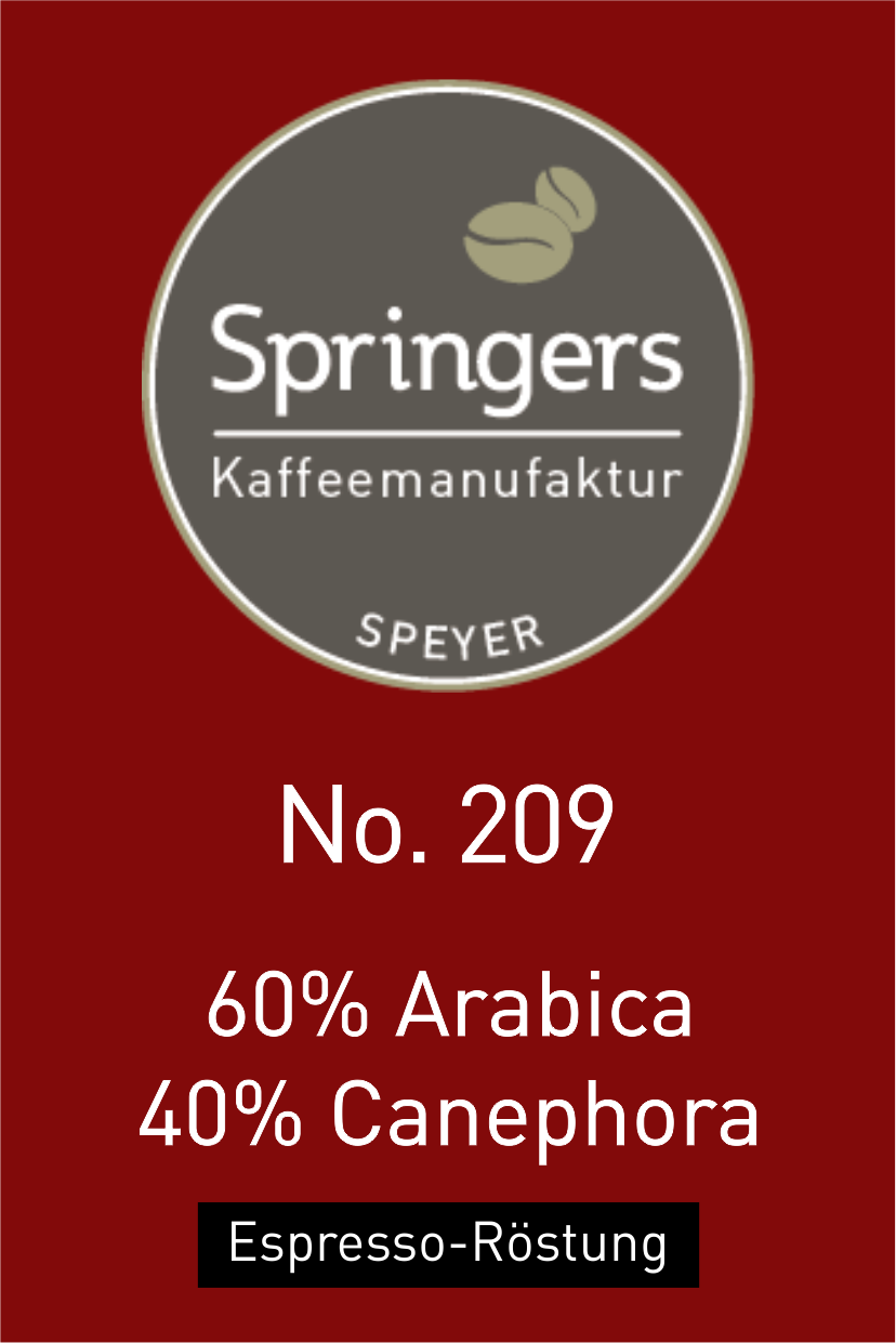 No. 209 - Cuvée Brasilien / Indien - 60% Arabica, 40% Canephora
