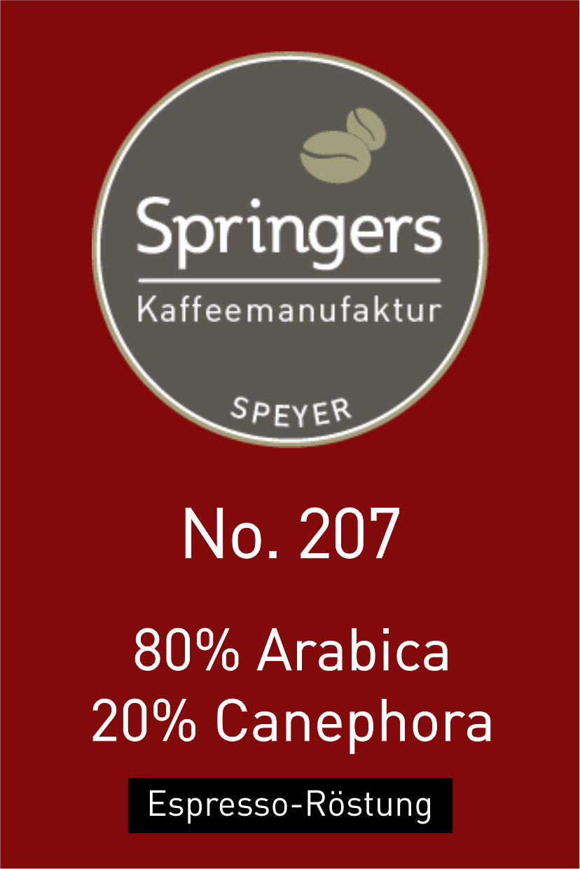 No. 207 - Cuvée Brasilien / Indien - 80% Arabica, 20% Canephora
